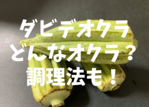 ダビデオクラってどんなオクラ？｜調理法(レシピ)もご紹介！